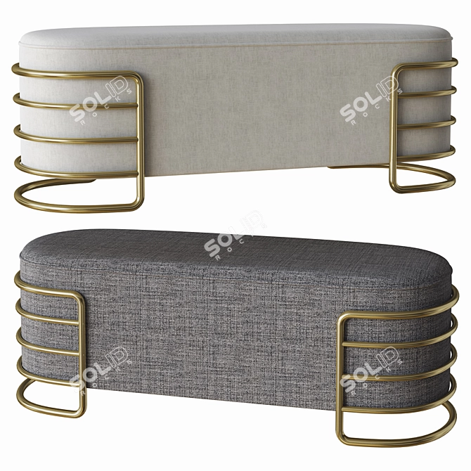 Eero Bench: Sleek & Stylish Seating 3D model image 1