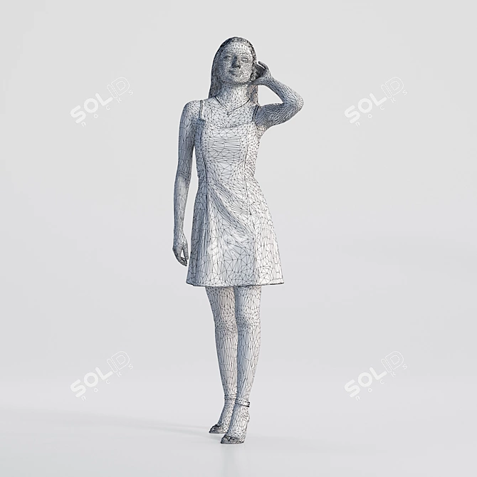 High Quality 3D Character Model 3D model image 3
