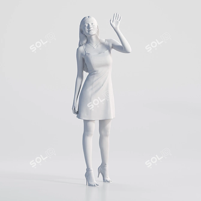 3D Model Kay 2047: V-Ray, Corona, OBJ 3D model image 4