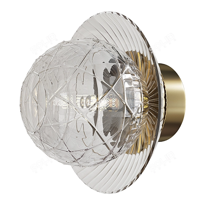 Elegant Royal Small Sconce 3D model image 1