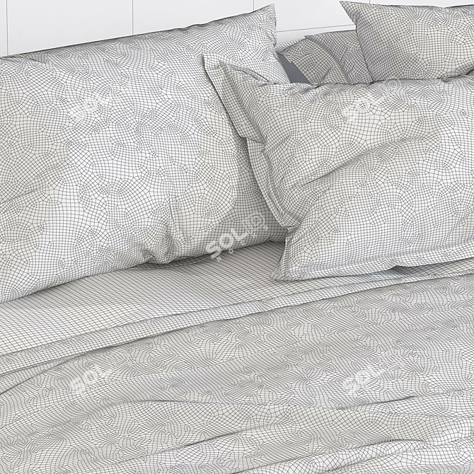 Luxury Clarendon Bed 2 - Stylish and Comfortable 3D model image 6