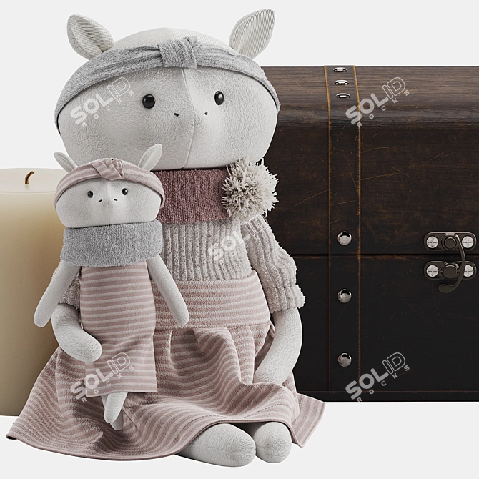 Famary Friends Soft Toy Set 3D model image 2