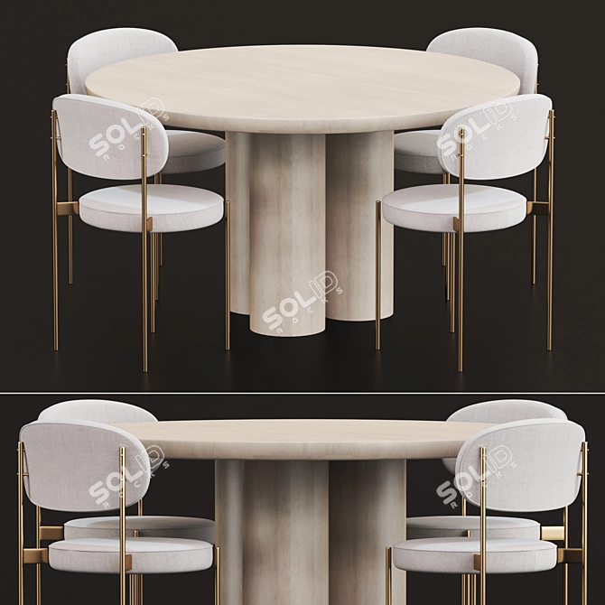 Modern Dining Chair 06 3D model image 1