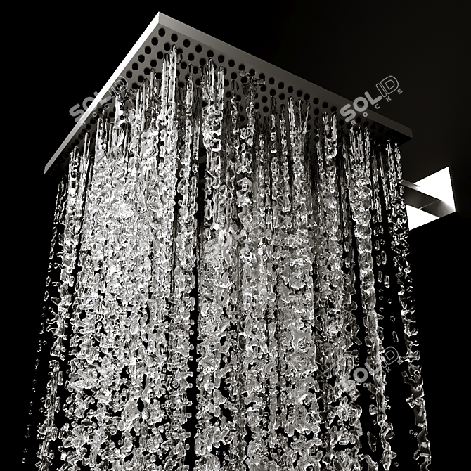 Refreshing Rain Shower Experience 3D model image 3