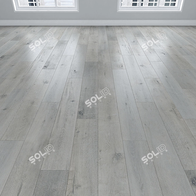 Oak Parquet: Herringbone, Linear & Chevron 3D model image 2