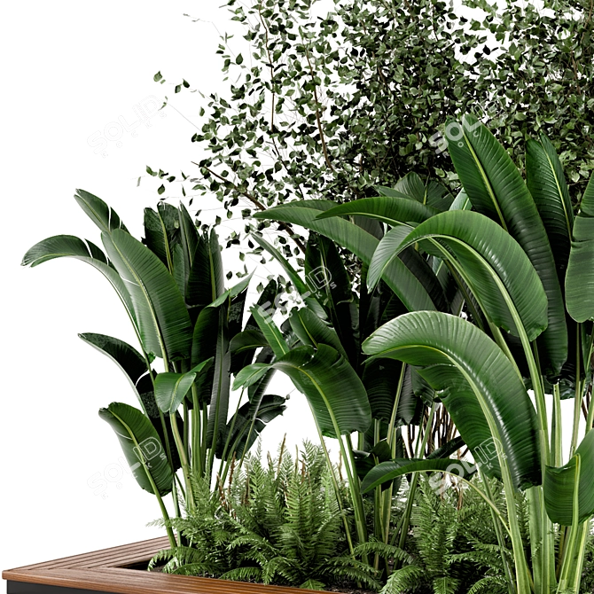 Green Oasis Garden Set 3D model image 5