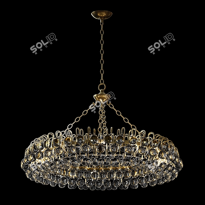 Luxury Bellvale Large Ring Chandelier 3D model image 2