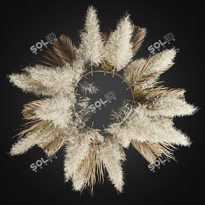 Pampas Ceiling Lamp: Elegant and Modern 3D model image 2