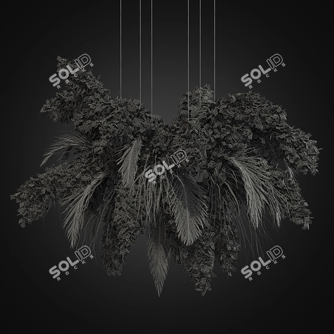 Pampas Ceiling Lamp: Elegant and Modern 3D model image 4