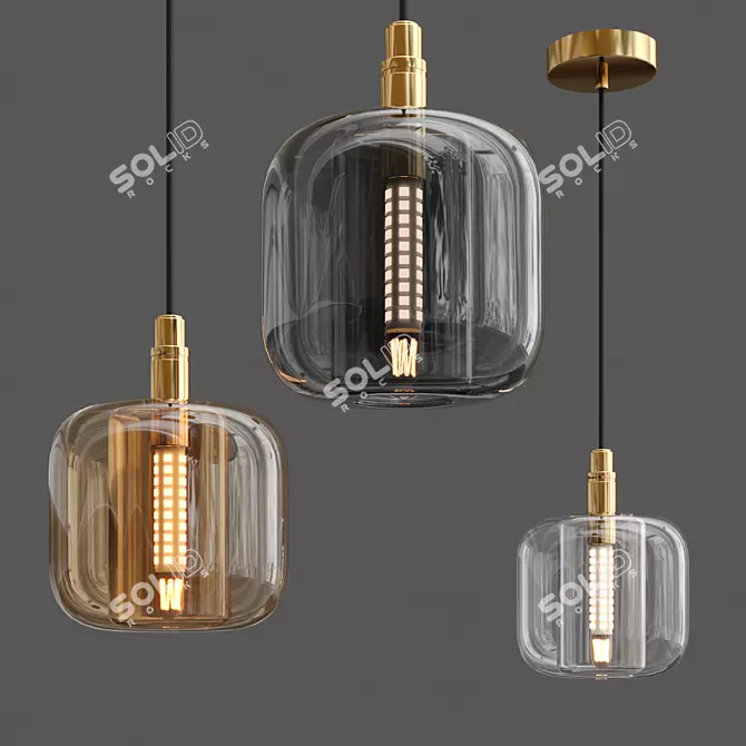 Elegant Robin Chandelier 3D model image 1