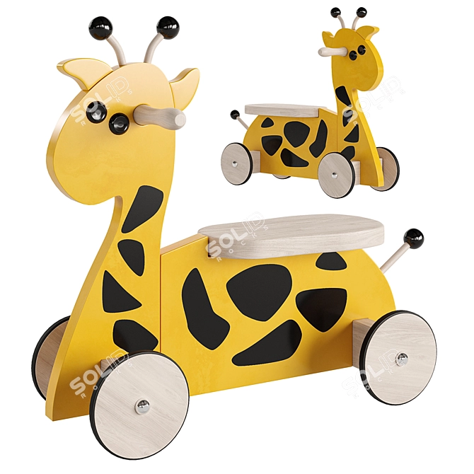 Giraffe-Wheel Tolokar: Compact and Versatile 3D model image 1