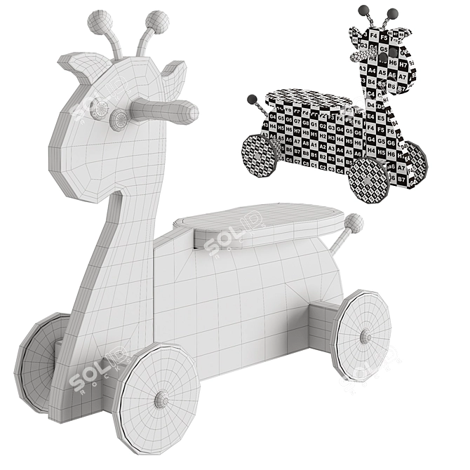 Giraffe-Wheel Tolokar: Compact and Versatile 3D model image 5