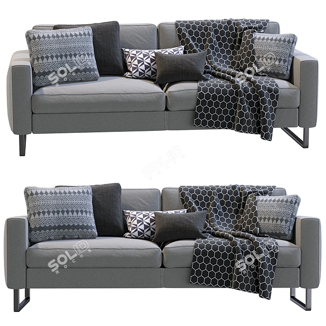 Ultra-Mod Elegance Sofa 3D model image 4