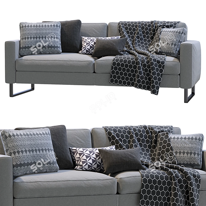 Ultra-Mod Elegance Sofa 3D model image 6