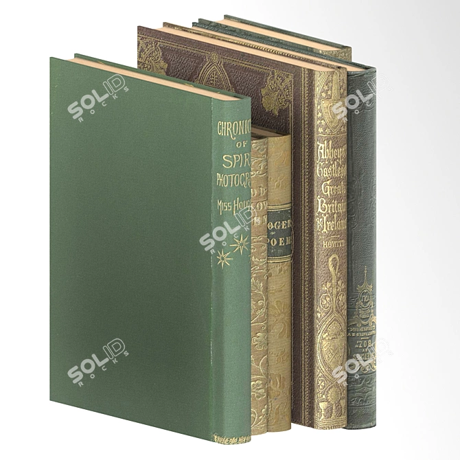 Antiquarian Book Collection - 37 Covers 3D model image 3