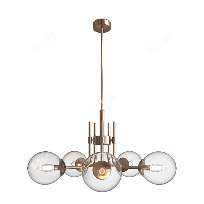 Stylish MOTINI Sputnik Chandelier 3D model image 1