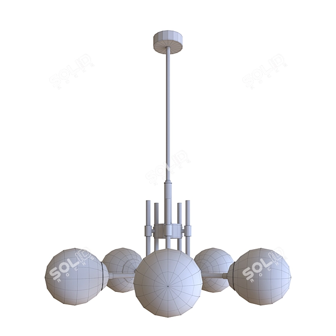 Stylish MOTINI Sputnik Chandelier 3D model image 2