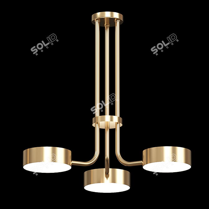 Elegant Ceiling Light 03 3D model image 1