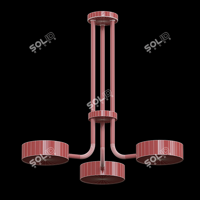 Elegant Ceiling Light 03 3D model image 2