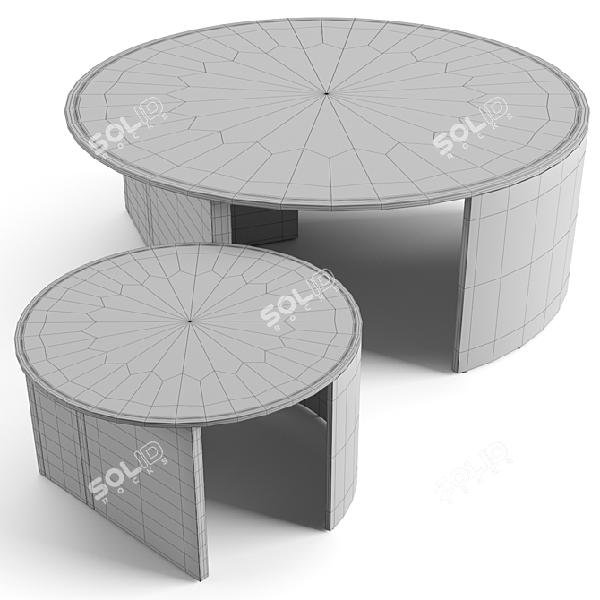 Fendi Casa Constellation Effe Coffee Tables: Luxe and Stylish 3D model image 6