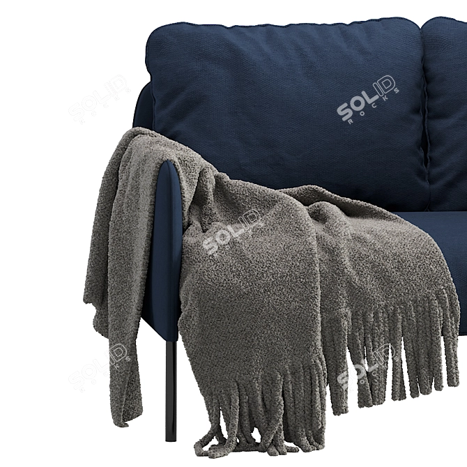 Glostad Classic Blue 2-Seater Sofa 3D model image 2