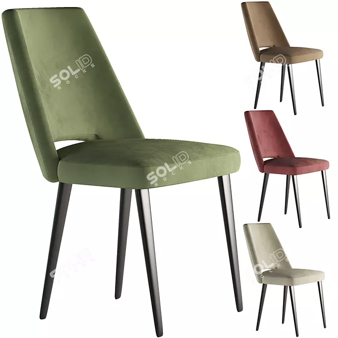 Modern Armchair with 3D Models and Textures 3D model image 1