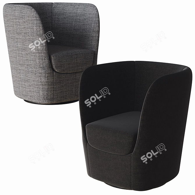 Stylish Opla Armchair by Pianca 3D model image 2