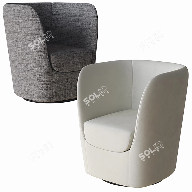 Stylish Opla Armchair by Pianca 3D model image 3