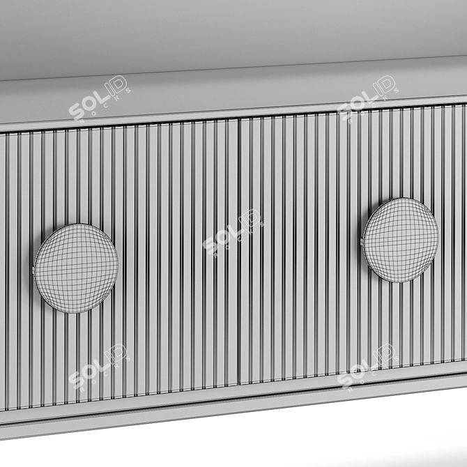 Modern Grey Chest of Drawers 3D model image 7