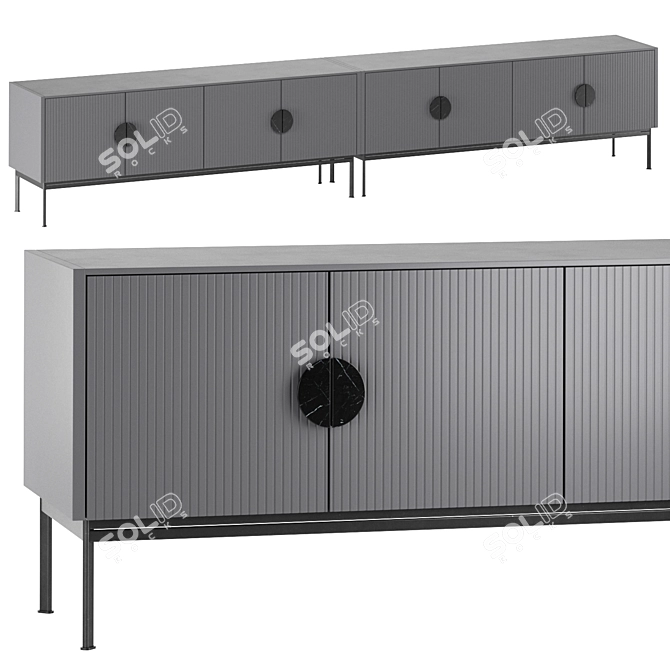 ALTO TV Sideboard: Stylish and Functional 3D model image 1
