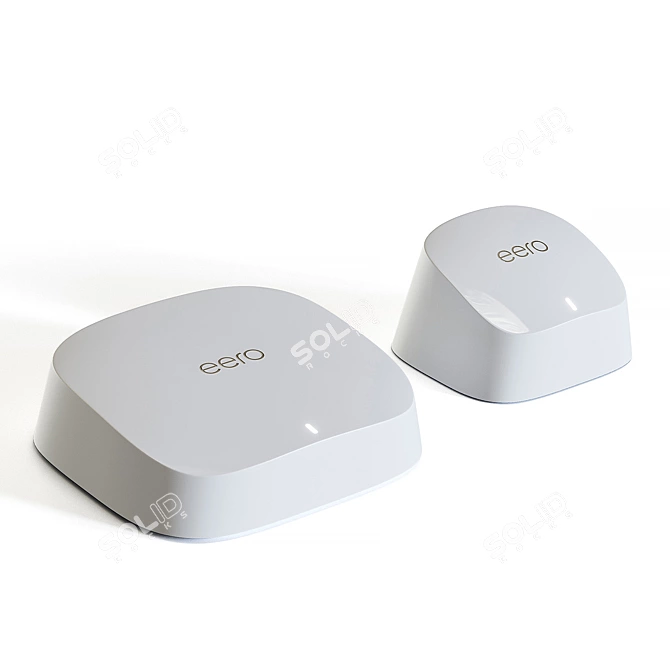 Superior Wi-Fi Coverage: Amazon Eero 6/6 Pro 3D model image 3