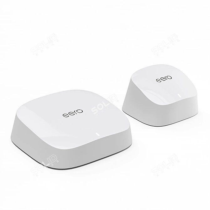 Superior Wi-Fi Coverage: Amazon Eero 6/6 Pro 3D model image 7