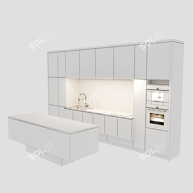Italian Kitchen Set 3D model image 6