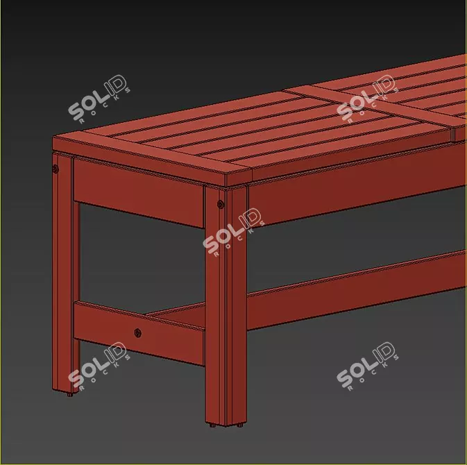 Title: Modern Outdoor Table & Chairs Set 3D model image 5