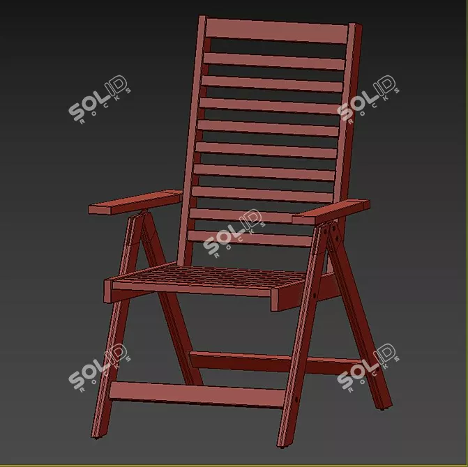 Title: Modern Outdoor Table & Chairs Set 3D model image 6