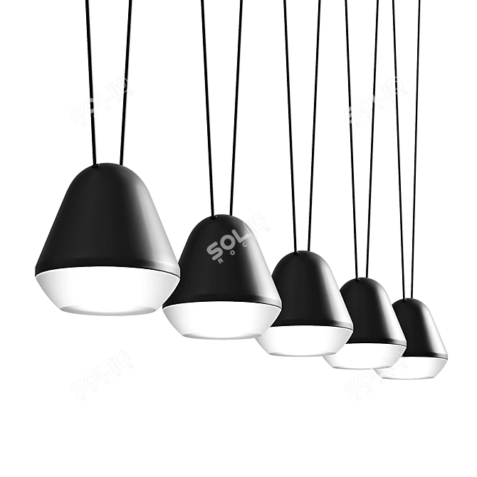Elegant Eglo Palbieta Pendant Lamps 3D model image 3
