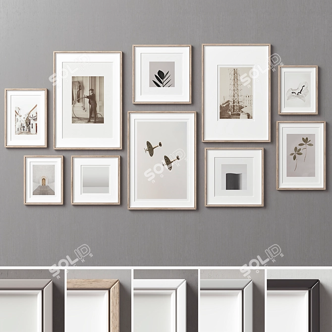 Modern Frames Set -276 3D model image 2