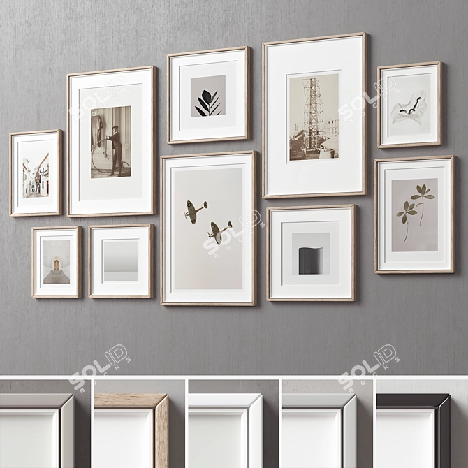 Modern Frames Set -276 3D model image 6