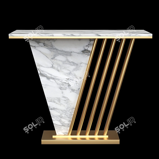 Elegant Console Table 3D model image 1