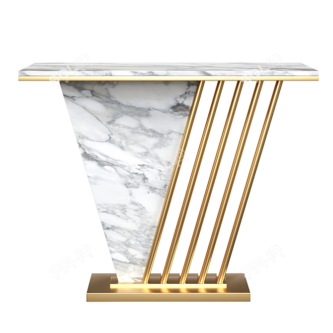 Elegant Console Table 3D model image 2