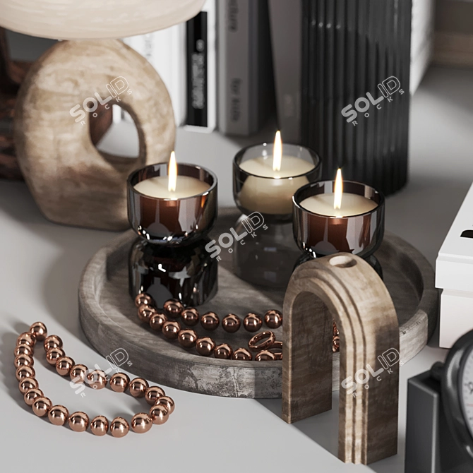 Boho Bliss Decorative Set 3D model image 3