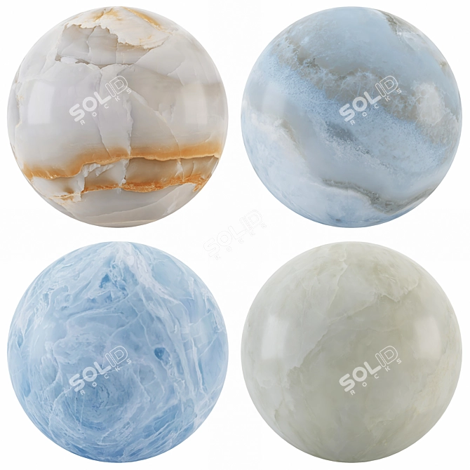 Onyx Collection: Elegant Marble Textures 3D model image 1