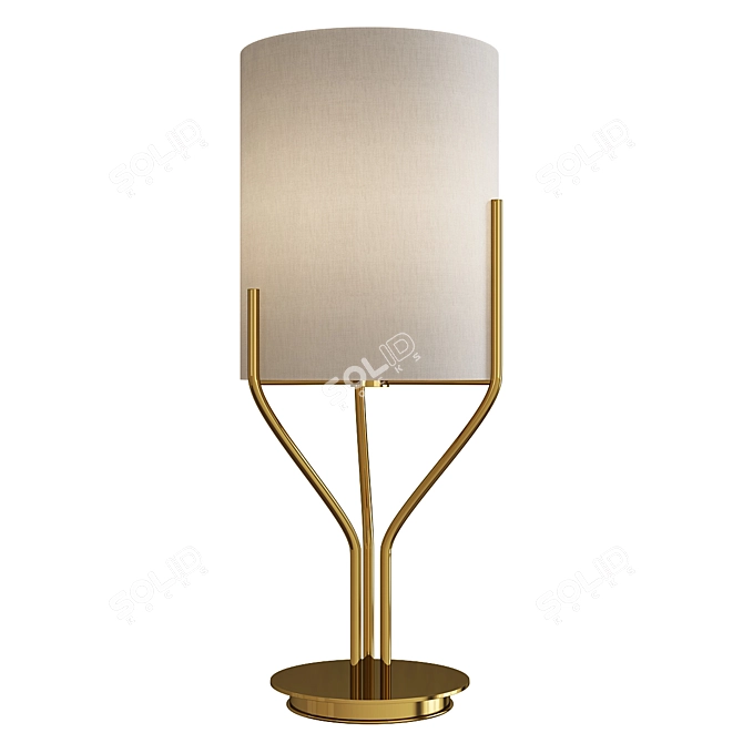 Castle-inspired Chelsea House Table Lamp 3D model image 1