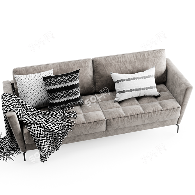 Modern Osoka Sofa: Sleek Design 3D model image 5