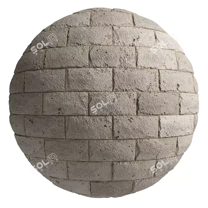 PBR Stone Wall Material - 3 Color, 4k Texture 3D model image 4