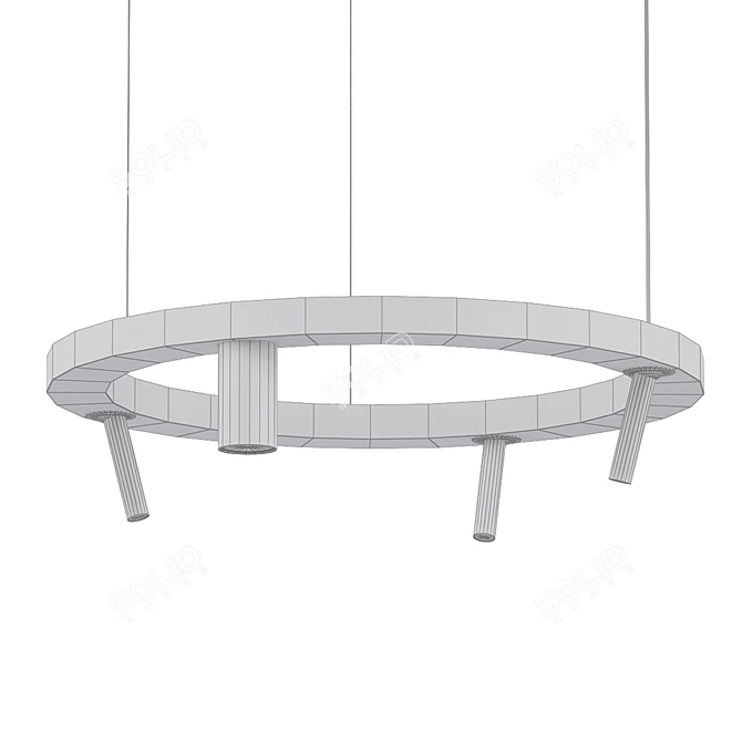 Iridescent Dream Pendant Light 3D model image 2