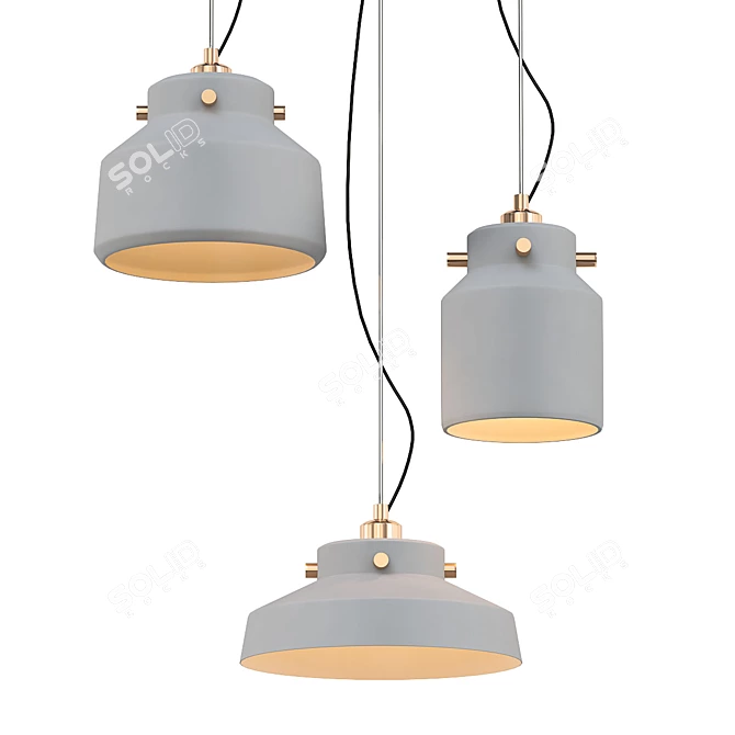 Modernistic Design Ziel Lamps 3D model image 1