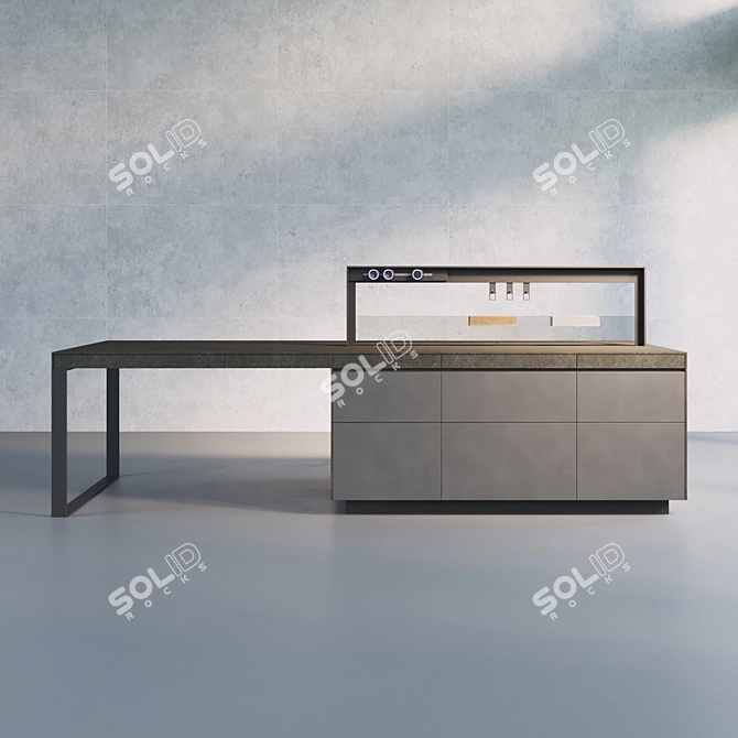 Italian Genius Loci Kitchen Island 3D model image 1