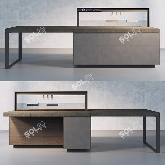 Italian Genius Loci Kitchen Island 3D model image 3