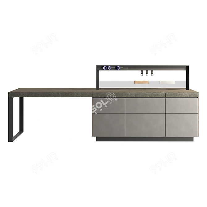 Italian Genius Loci Kitchen Island 3D model image 8